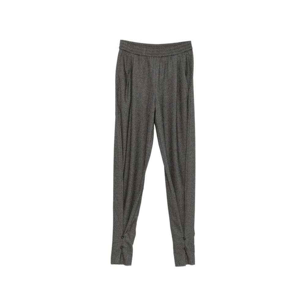 The Andamane Grey Trousers - Tapered Trousers Women